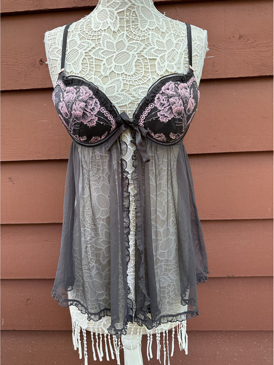 Victoria's Secret Other - Victoria's Secret Sexy Little Things Floral Push Up Babydoll Lingerie